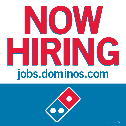 Now Hiring Window Cling (3' x 3') - Click Image to Close